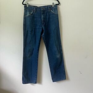 Wrangler Men's Blue High Rise Original Fit Comboy Cut Jeans Size 32x30